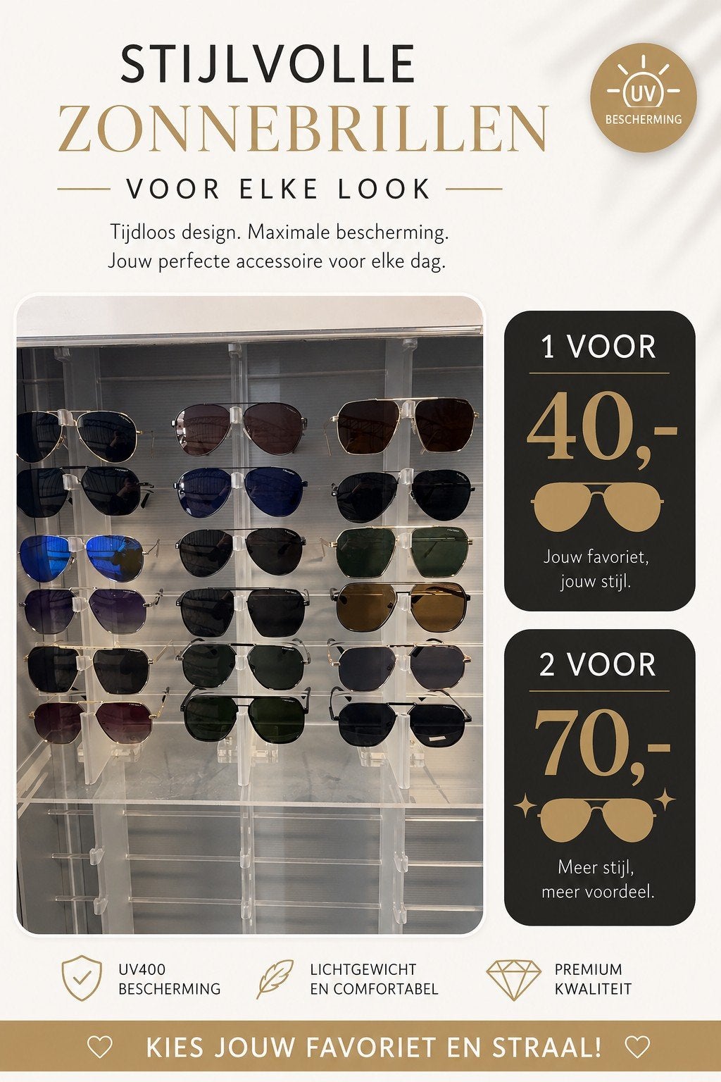 Monzieur zonnebril, Overige merken, Zonnebril, Verzenden, Zwart