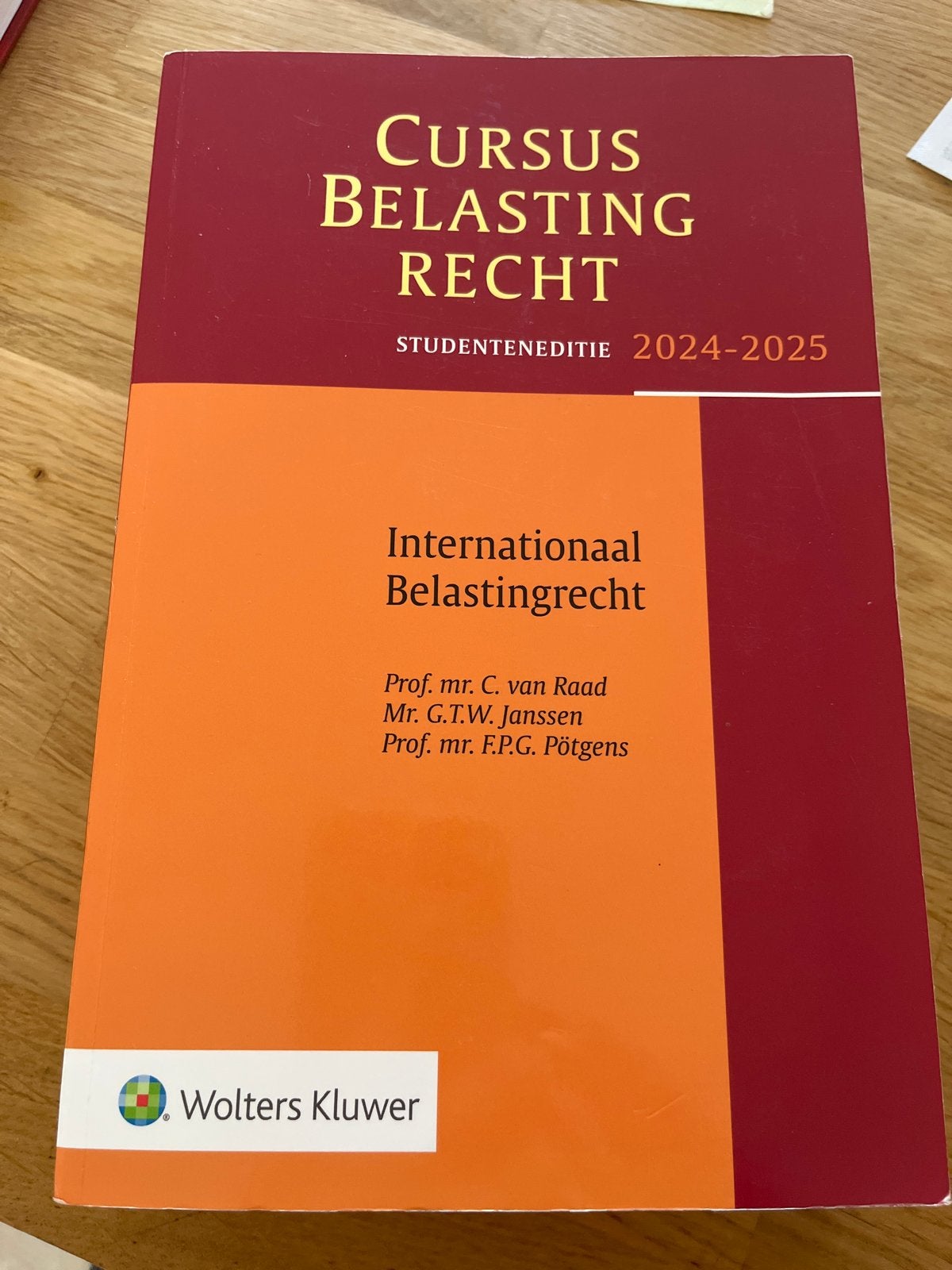Cursus Belastingrecht: Internationaal Belastingrecht 2024-20, Boeken, Studieboeken en Cursussen, Ophalen of Verzenden, Gamma, Gelezen