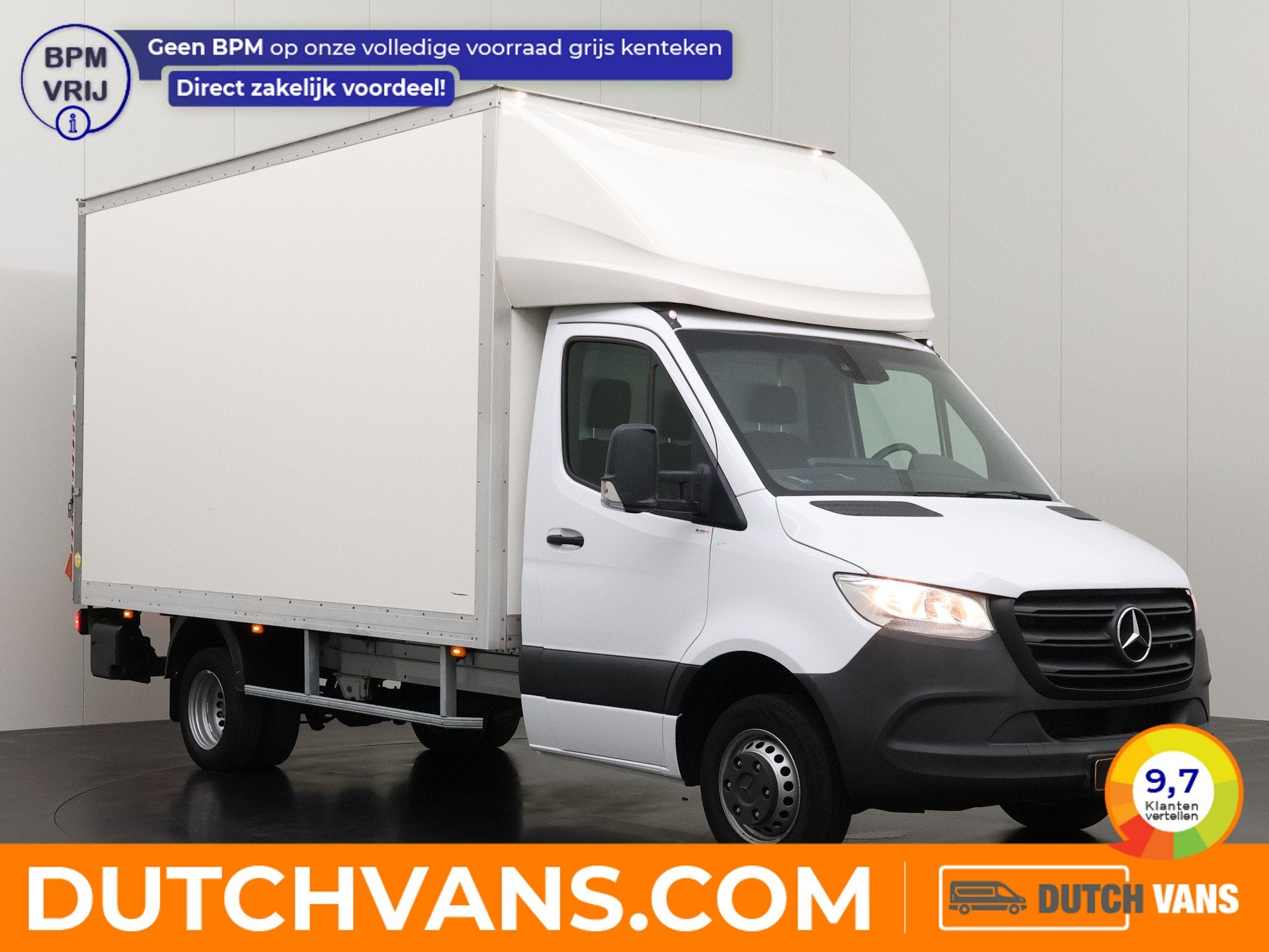 Mercedes-Benz Sprinter 519CDI Bakwagen+Laadklep | Dakspoiler, 2930 kg, Gebruikt, Euro 6, 190 pk