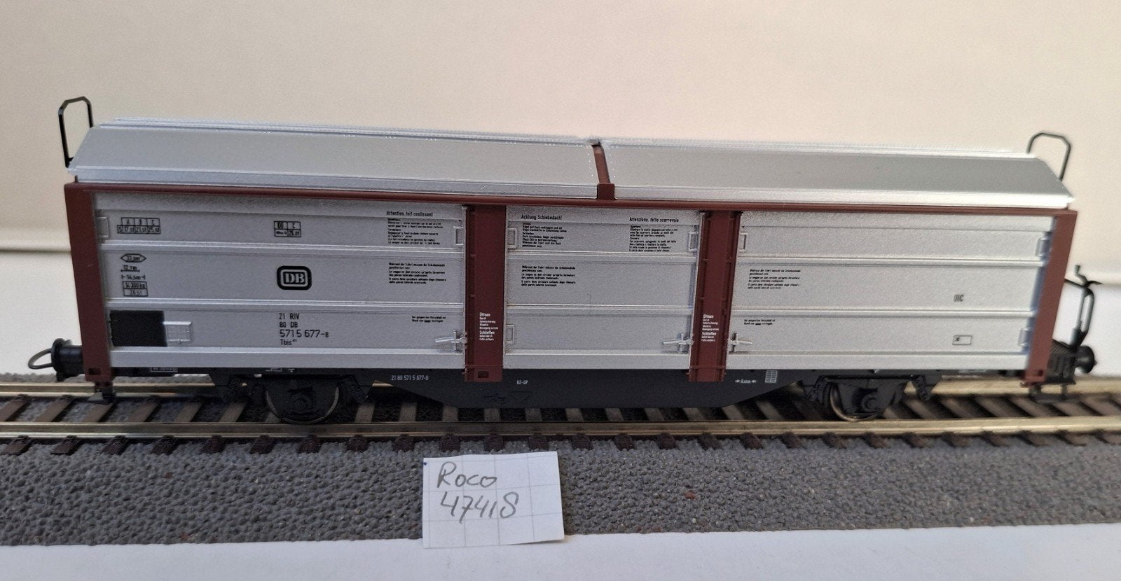 Roco 47418 schuifwandwagen Tbis DB tp4, H0, Gelijkstroom, Wagon, Ophalen of Verzenden, Zo goed als nieuw