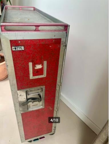 Vintage KLM trolley vliegtuig retro kast, Huis en Inrichting, Ophalen, Gebruikt