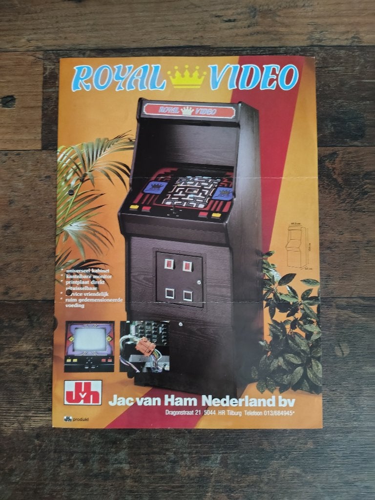 Flyer: Royal Video Game/ Jac Van Ham Tilburg, Verzamelen, Verzenden, Gebruikt