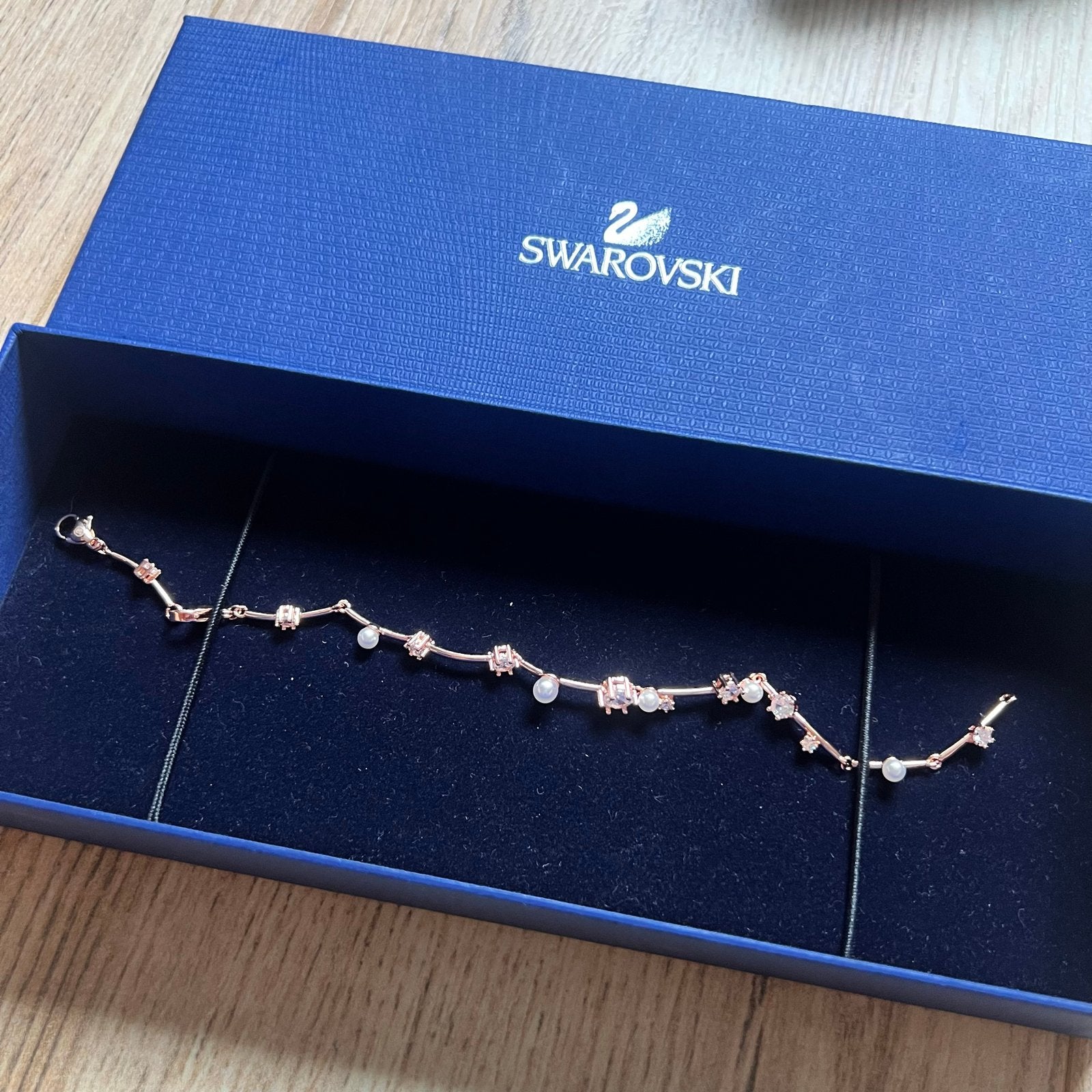 30 Swarovski armband met kristallen en parels, Met kristal, Overige materialen, SWAROVSKI, SWAROVSKI