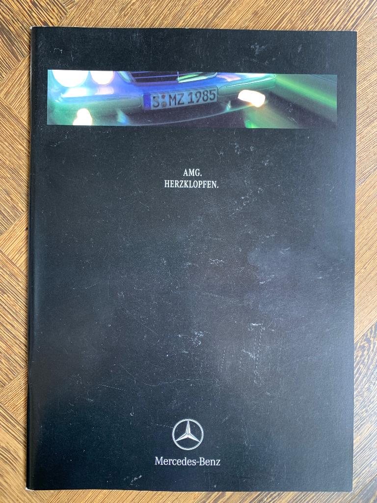 Folder, brochure Mercedes-Benz AMG 1999 Duitstalig, Zo goed als nieuw, Mercedes-Benz, Mercedes, Ophalen of Verzenden