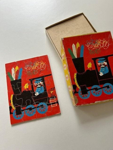 Houten puzzel van Tom Tas, Ophalen of Verzenden, Minder dan 500 stukjes, Gebruikt