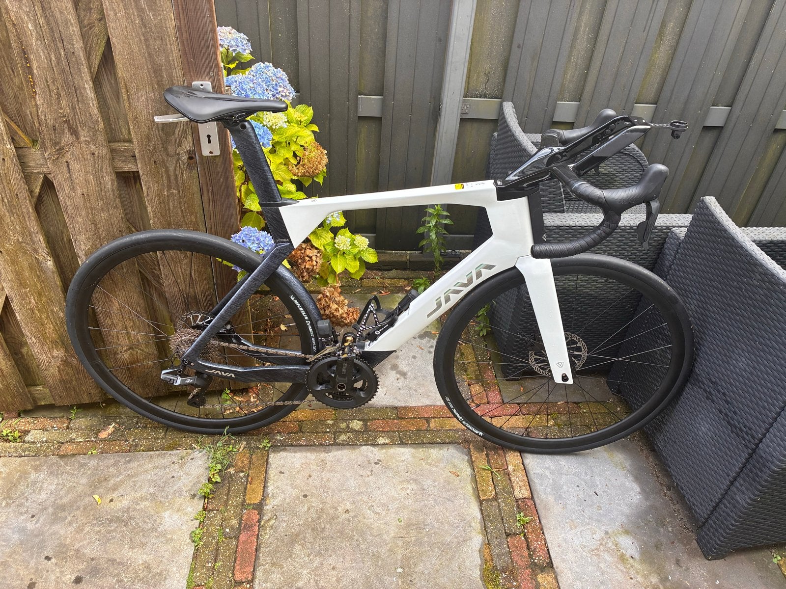 Java Vittoria carbon endurance/triathlon racefiets, 28 inch, Carbon, Heren, 49 tot 53 cm
