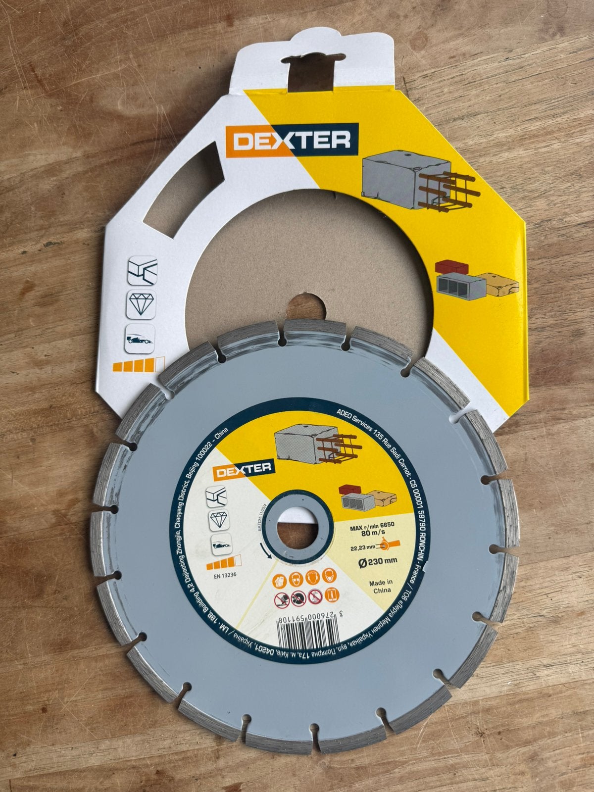 Haakse slijper diamant schijf voor beton. Ø230mm., Ophalen of Verzenden, Nieuw, 1000 watt of meer, Overige typen