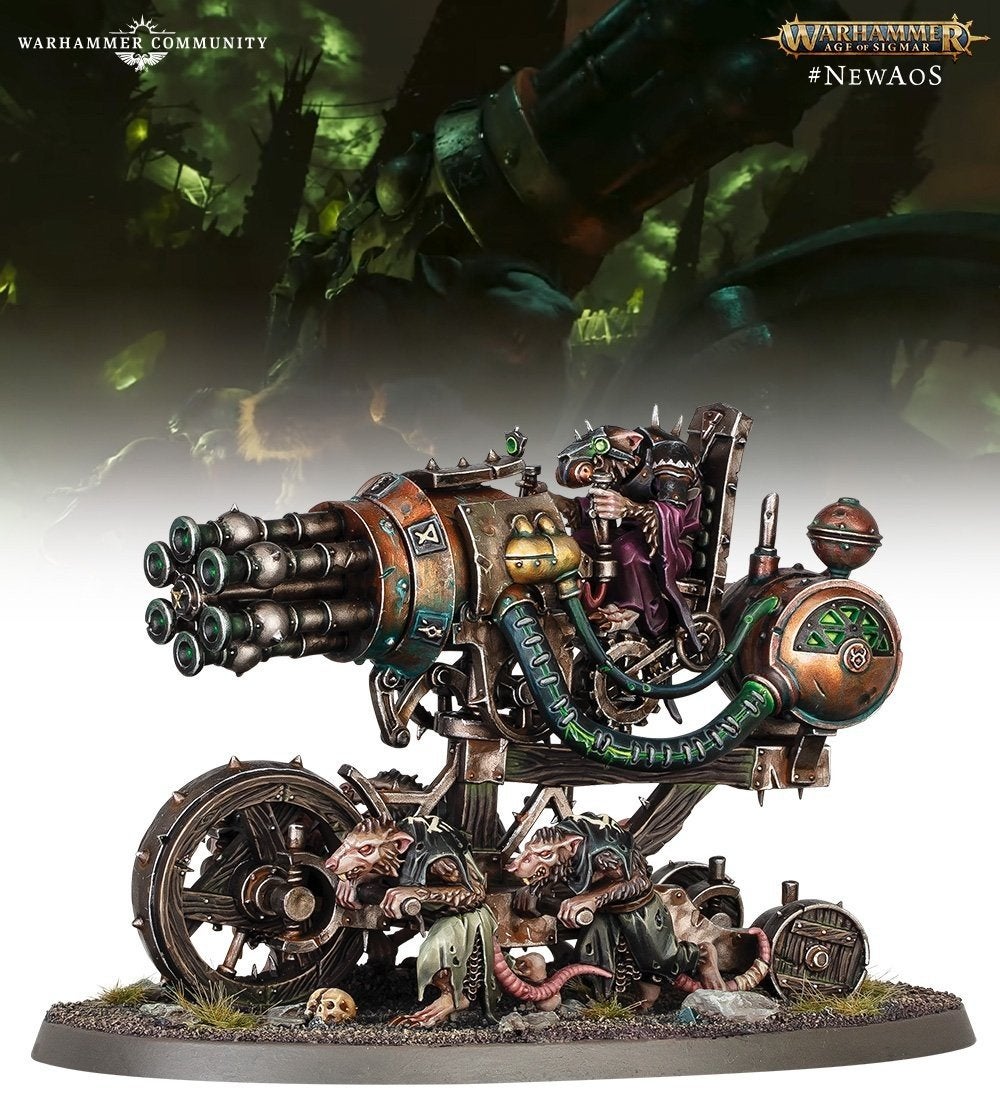 warhammer Skaven ratling warpblaster new on sprue, Hobby en Vrije tijd, Ophalen of Verzenden, Nieuw, Warhammer, Figuurtje(s)
