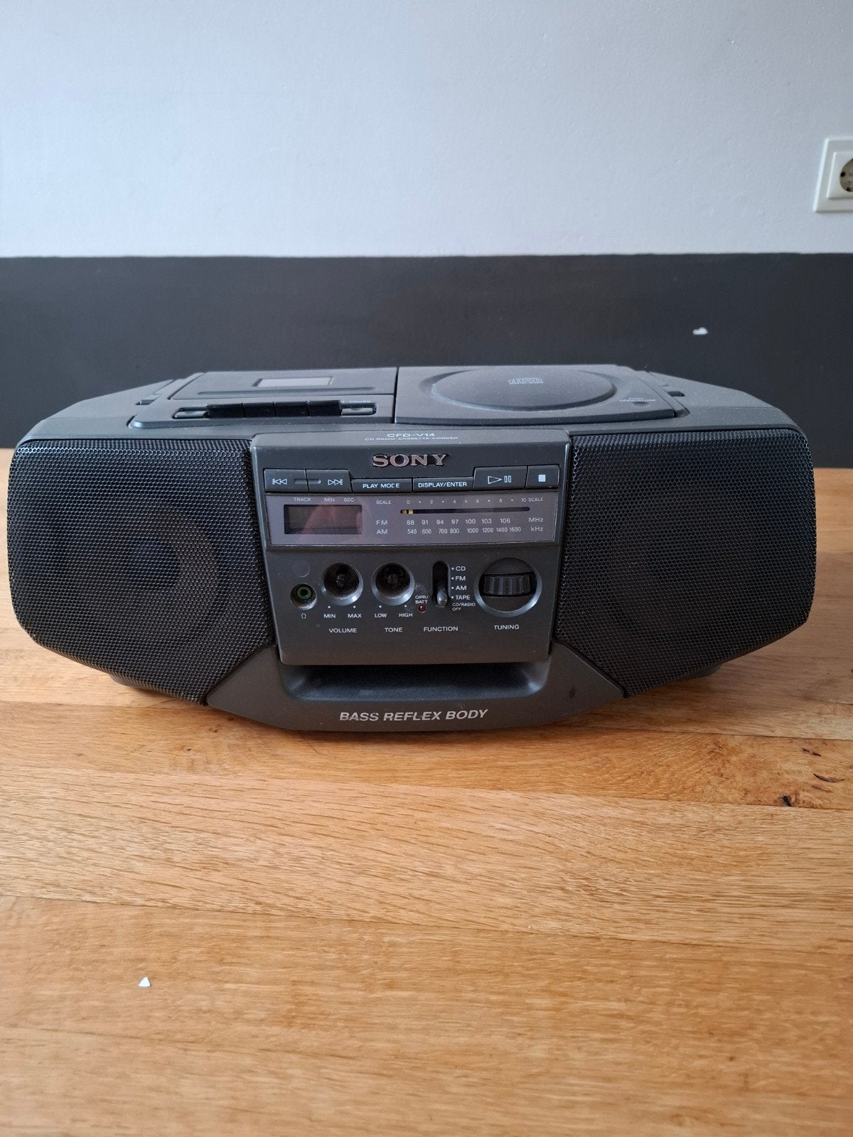 Sony CFD-V14 CD Radio Cassette Recorder - Werkt nog goed, Ophalen, Gebruikt, Radio, Met cd-speler