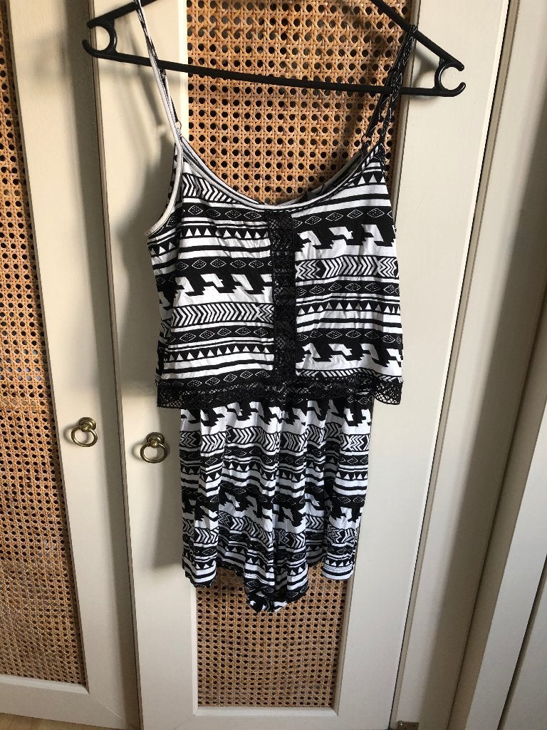 Coolcat playsuit zwart/wit (Maat XS), Zwart, Ophalen of Verzenden, Coolcat, Maat 34 (XS) of kleiner