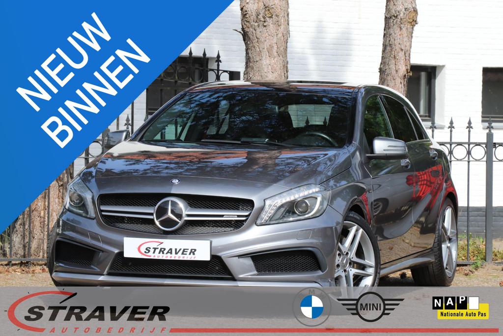 Mercedes-Benz A-klasse AMG 45 4MATIC |Panoramadak, Auto's, Gebruikt, 4 cilinders, 360 pk, Bedrijf