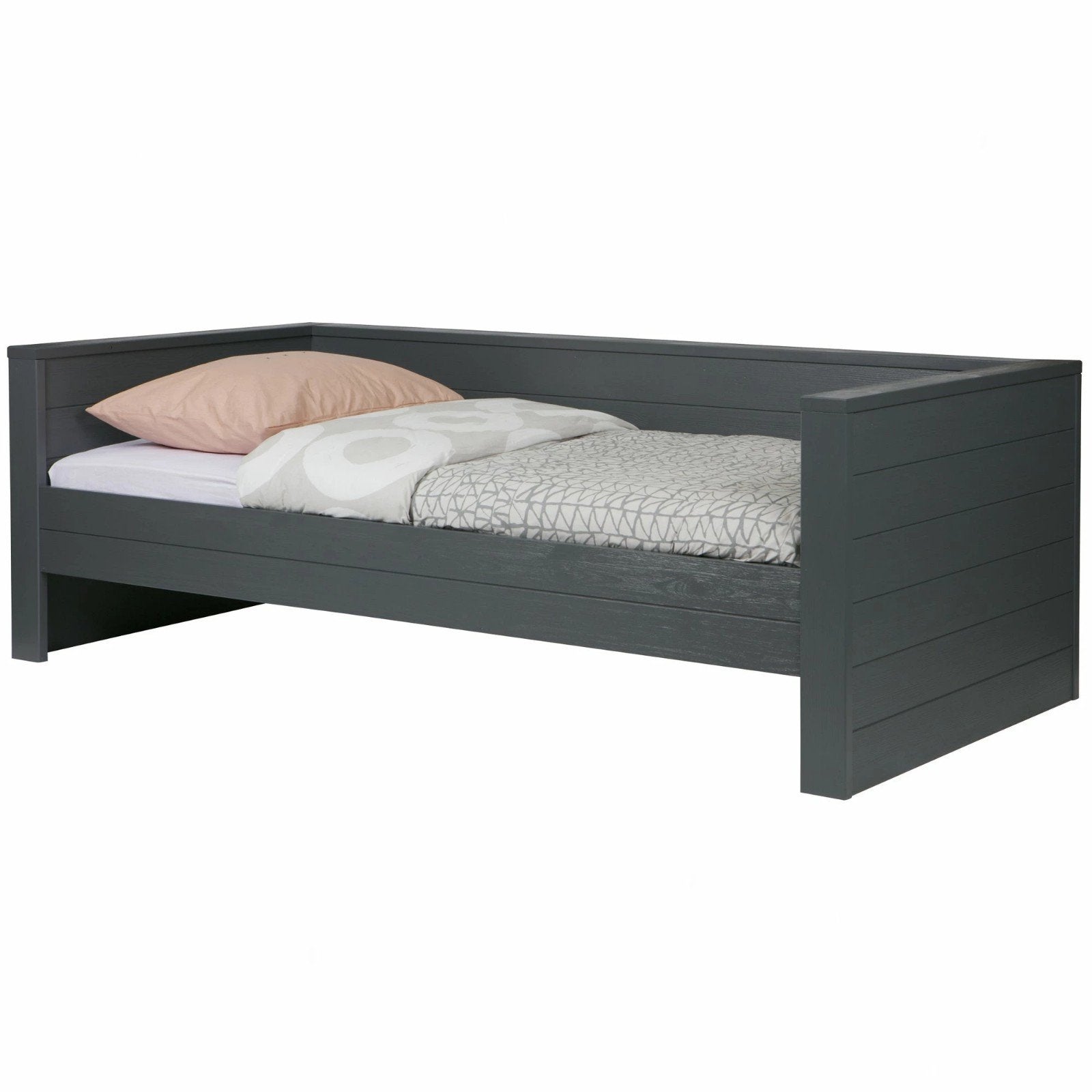 Gratis af te halen: Eenpersoonsbed / Divanbed Dennis WOOD, Gebruikt, 90 cm, Eenpersoons, Ophalen of Verzenden
