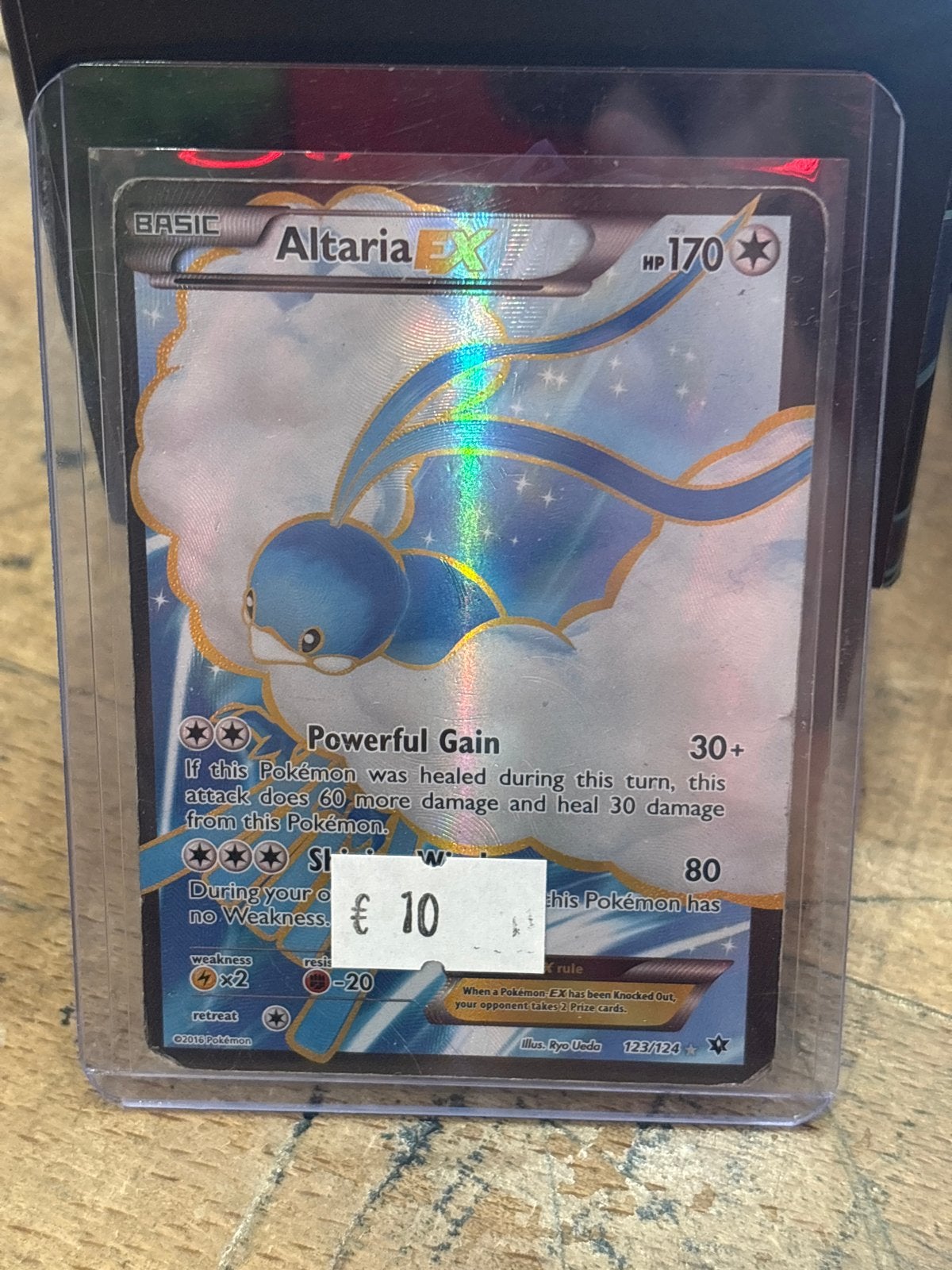 Pokémon TCG Altaria EX 123/124 Foil Kaart, Ophalen of Verzenden, Gebruikt, Losse kaart, Foil