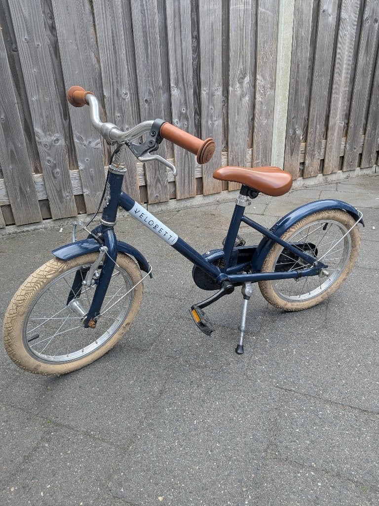Veloretti Maxi kinderfiets 16 inch donkerblauw, Ophalen, Terugtraprem, Veloretti, 16 tot 20 inch