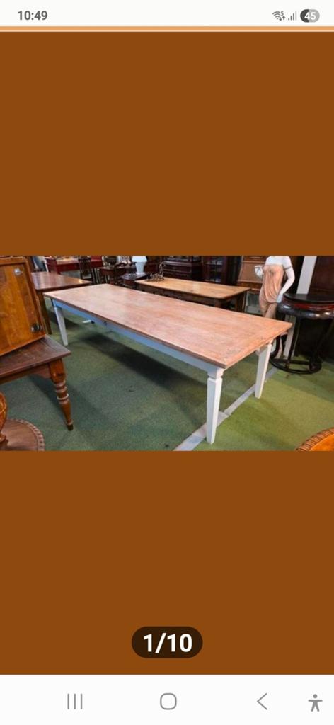 Franse boeren eettafel 300 cm, Antiek en Kunst, Ophalen