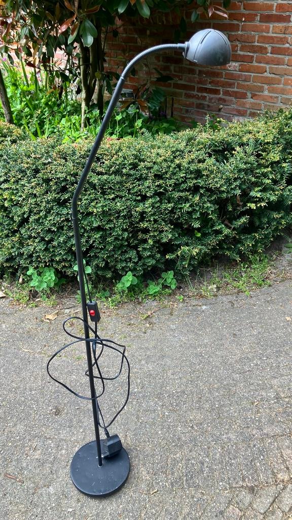 Zwarte leeslamp met flexibele arm, Ophalen of Verzenden, Gebruikt, Metaal, 100 tot 150 cm
