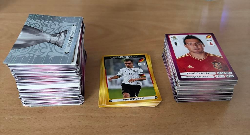 Panini Ek 2012 - +/- 450 stickers, Ophalen of Verzenden, Zo goed als nieuw, Buitenlandse clubs, Poster, Plaatje of Sticker