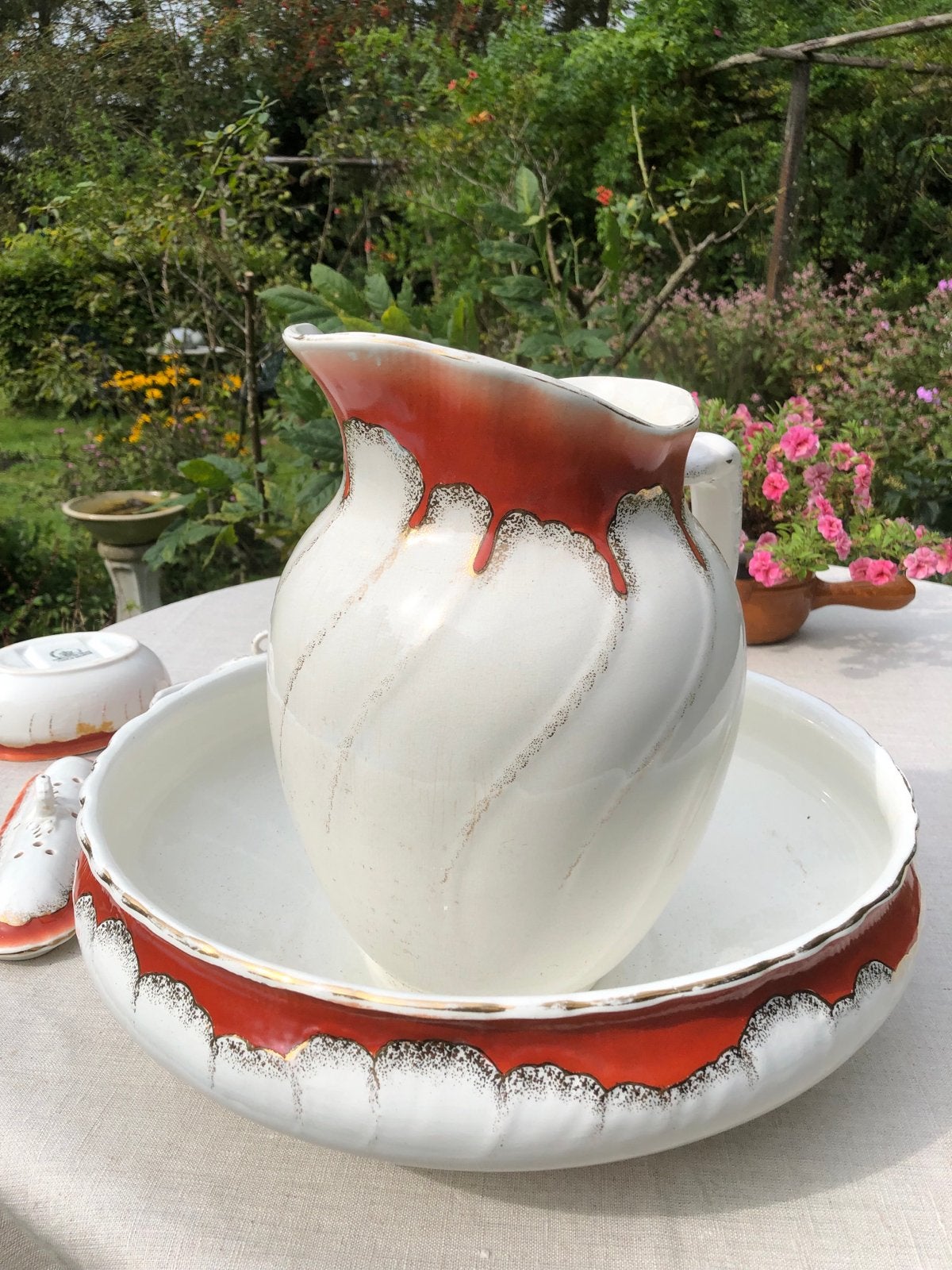 Antieke Wasstel Set - Victoriaans Keramiek, Ophalen of Verzenden
