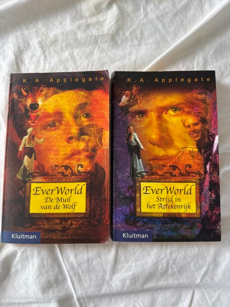 EverWorld Serie: De Muil van de Wolf & Strijd in het Azteken, Boeken, Ophalen of Verzenden, Gelezen, Fictie