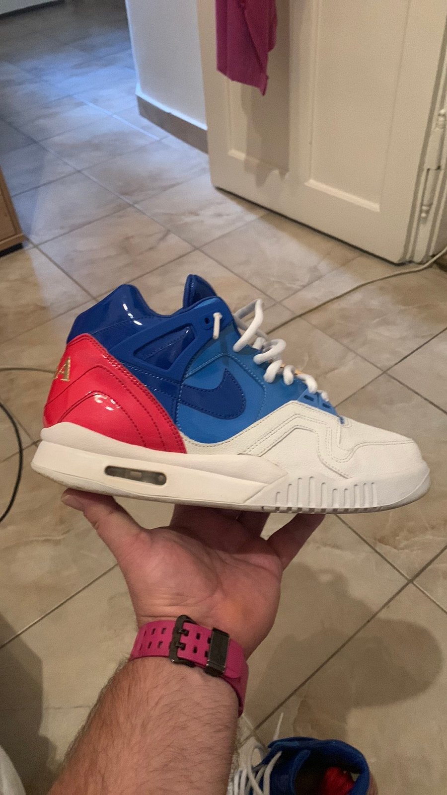 NIKE AIR TECH CHALLENGE 2-‘US OPEN”/Agassi/Tennis/Size 44.5, Overige kleuren, Sportschoenen, Ophalen of Verzenden, Zo goed als nieuw