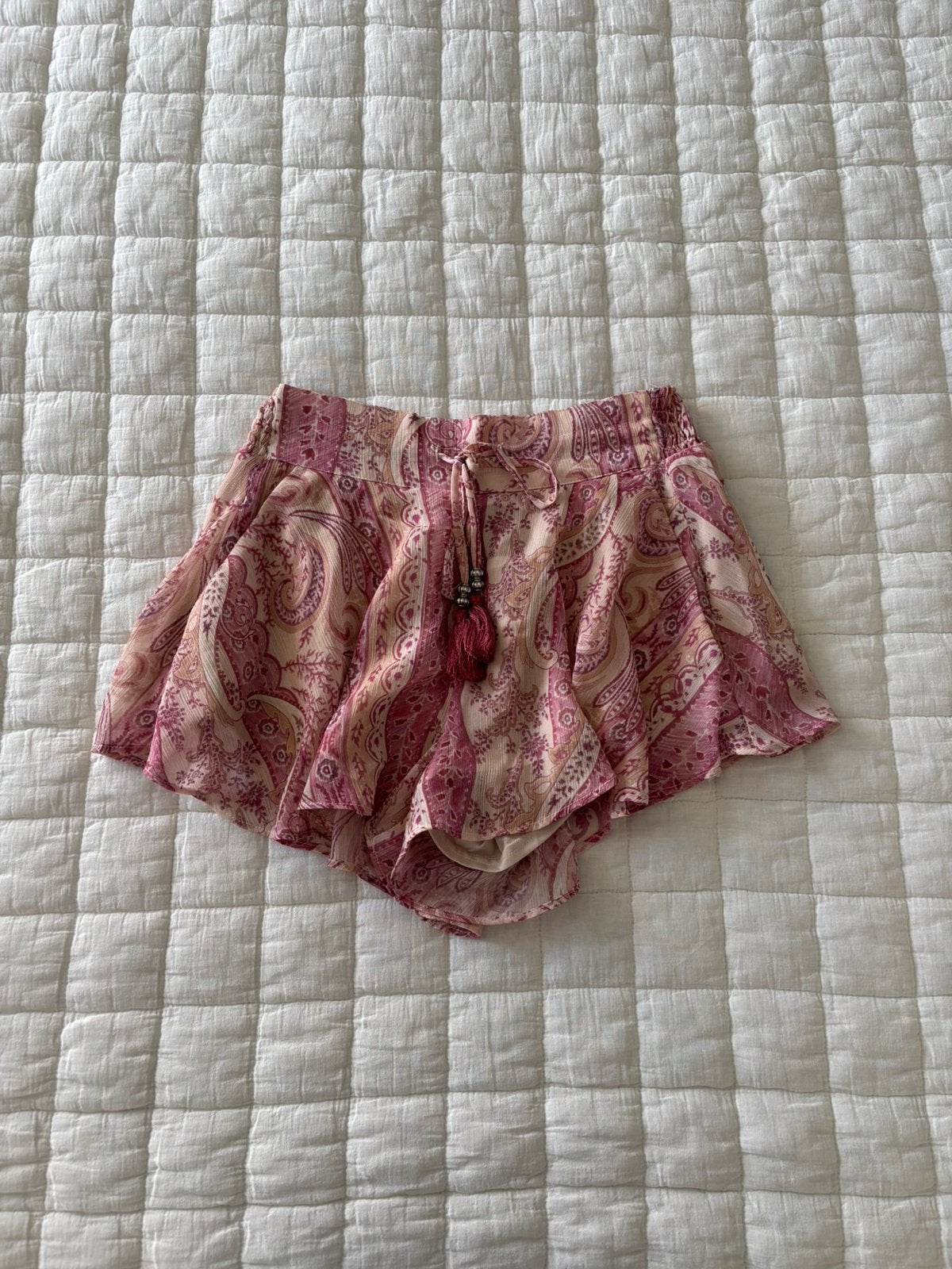 H&M kort broekje met print XXS, Kort, Nieuw, Ophalen of Verzenden, Roze