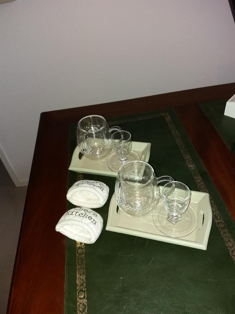 Riviera Maison Ontbijt set, Huis en Inrichting, Overige typen, Ophalen of Verzenden, Overige stijlen, Glas