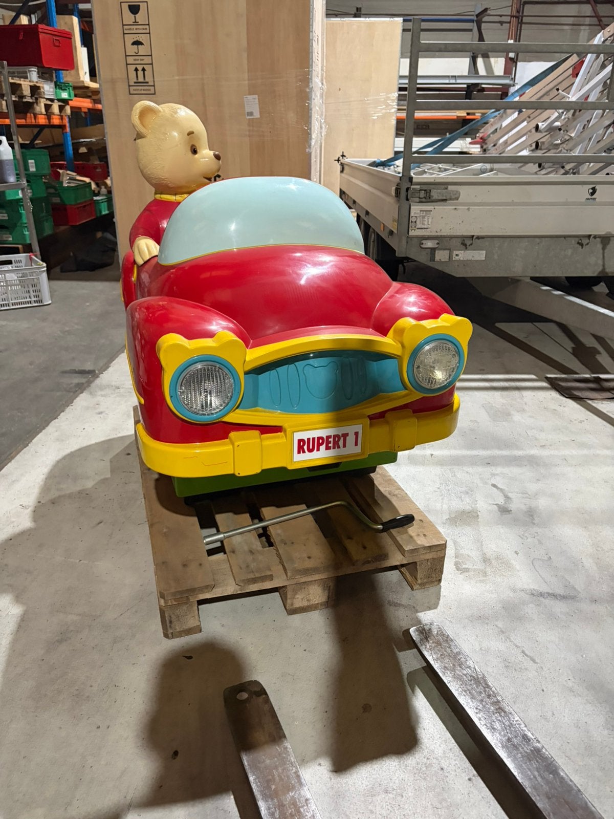 Rupert kiddy ride, Ophalen, Zo goed als nieuw