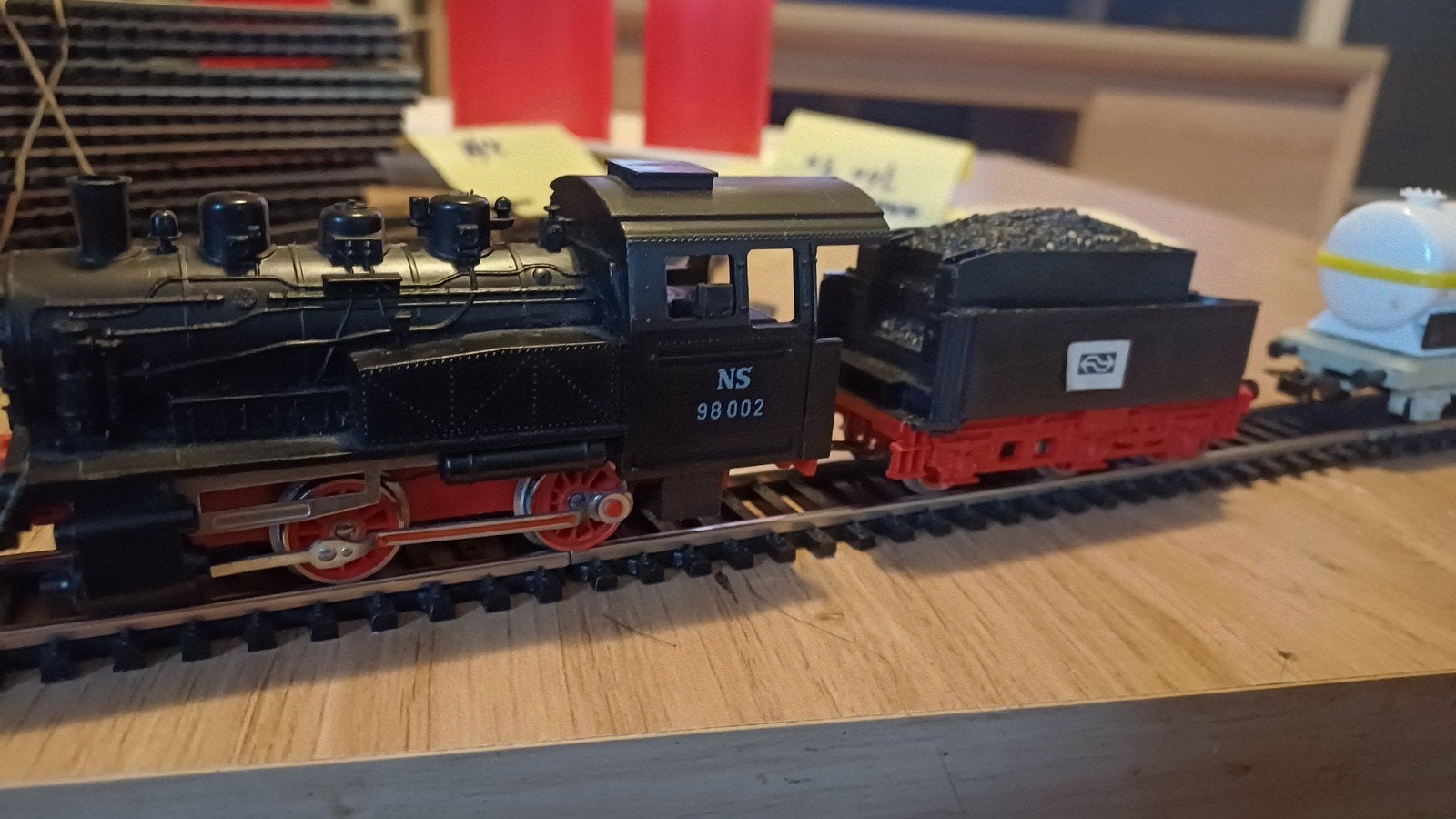 PICO RAILS  stoomloc 2 wagons, Hobby en Vrije tijd, Modeltreinen | H0, Gebruikt, Gelijkstroom of Wisselstroom, Rails, Ophalen of Verzenden