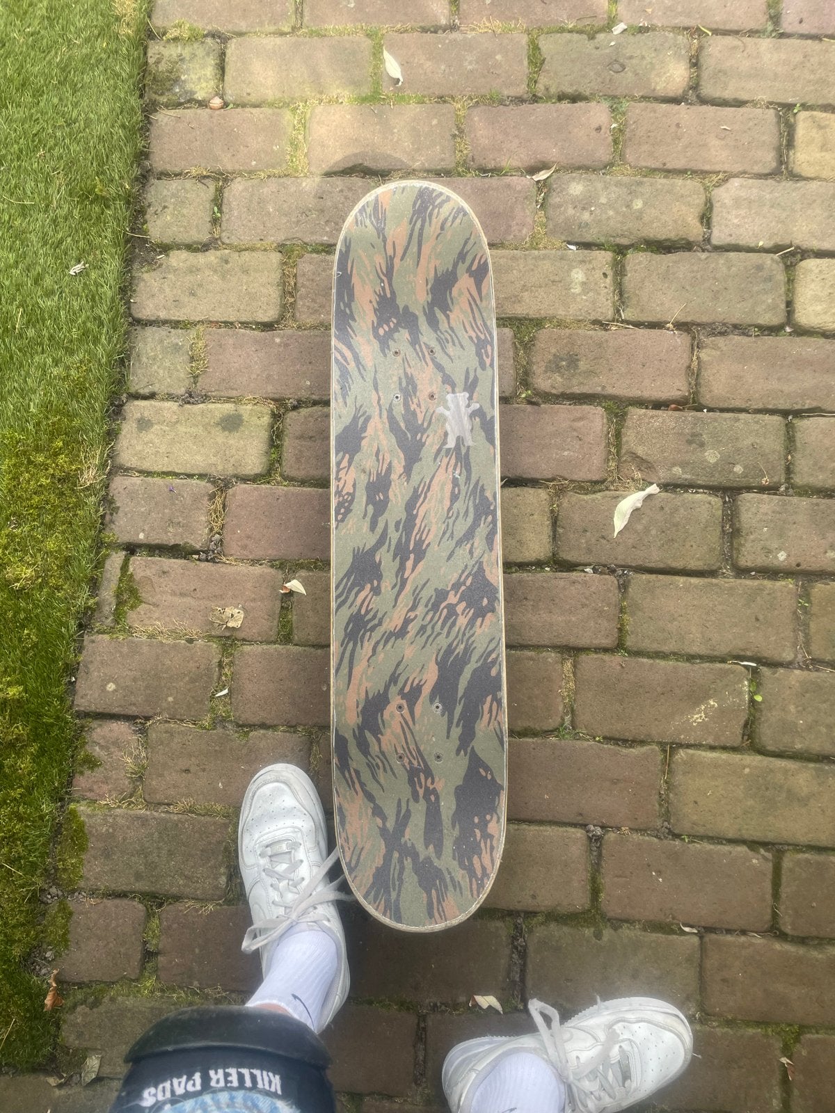 Skateboard maat 8 - Camouflage design, Sport en Fitness, Skateboarden, Ophalen, Gebruikt, Skateboard