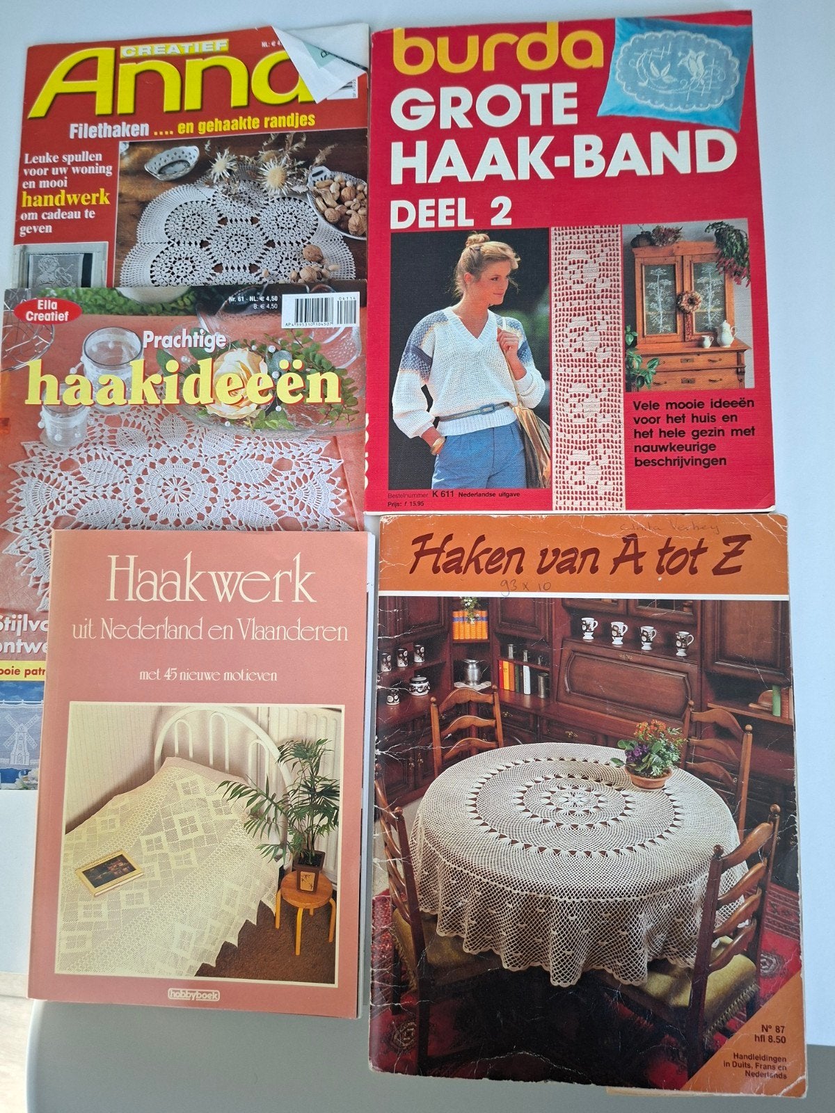 Diverse haakboeken: Heerlijk haken met Anna, Burda en meer, Ophalen of Verzenden