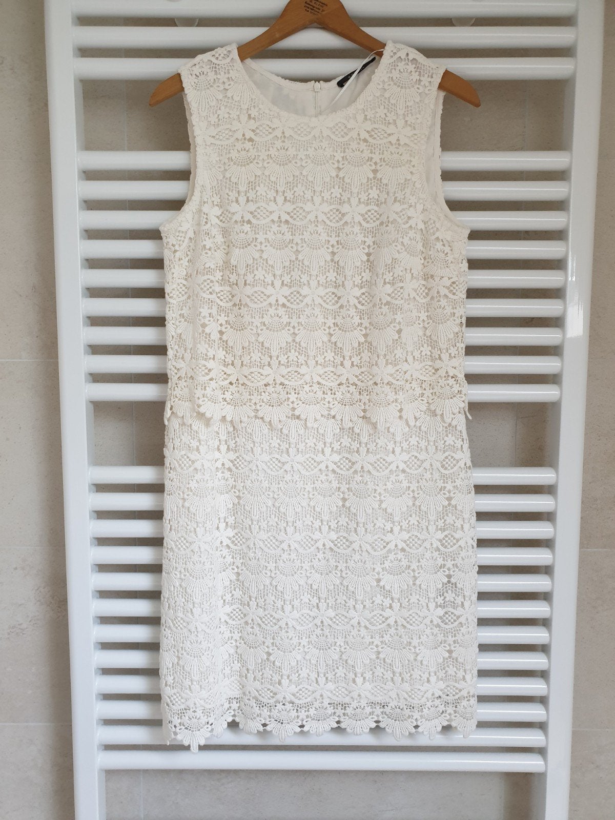 Esprit Kanten ZomerJurk, Maat 38/40 (M), Wit, Nieuw, Ophalen of Verzenden
