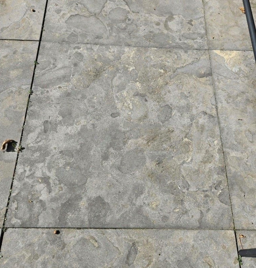 chinees hardsteen 100x100 3cm op pallets 42m2, Tuin en Terras, Ophalen, Gebruikt, Terrastegels, Natuursteen