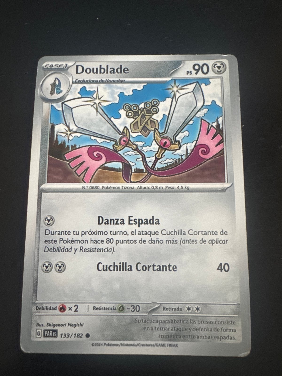 Doublade Pokémon Kaart - Spaans - 133/182, Ophalen, Zo goed als nieuw, Losse kaart