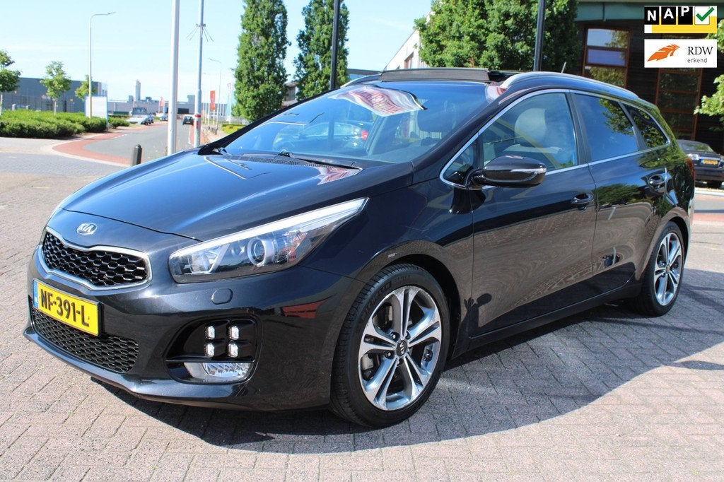 Kia Cee'd 1.0 T-GDi GT-Line SCHUIFDAK TREKHAAK GOEDKOOPSTE V, Voorwielaandrijving, Stof, Gebruikt, Zwart