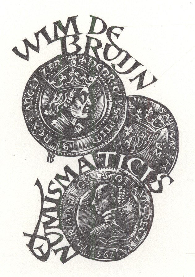 1450 Ex Libris Engeland : Leslie Benenson, z.j., Verzenden, Ex libris