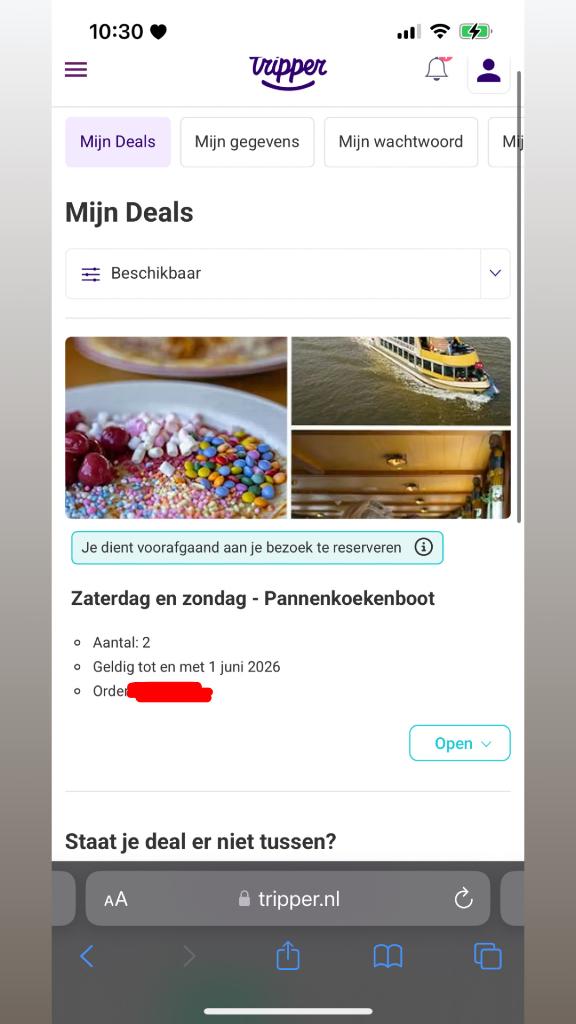 2x vouchers pannenkoekenboot Amsterdam weekend, Twee personen