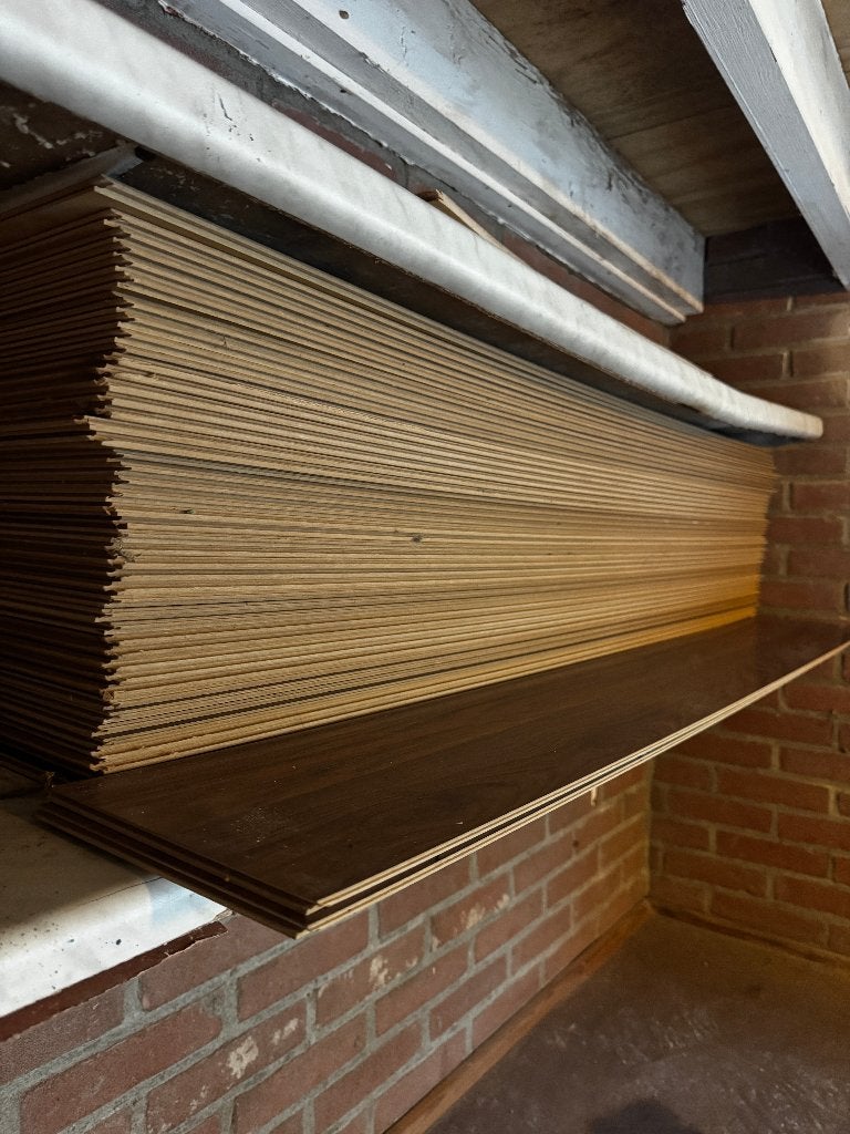 Mooi Laminaat (donker houtkleur) Zeker 45 planken!, Ophalen, Minder dan 25 mm, Zo goed als nieuw, Plank