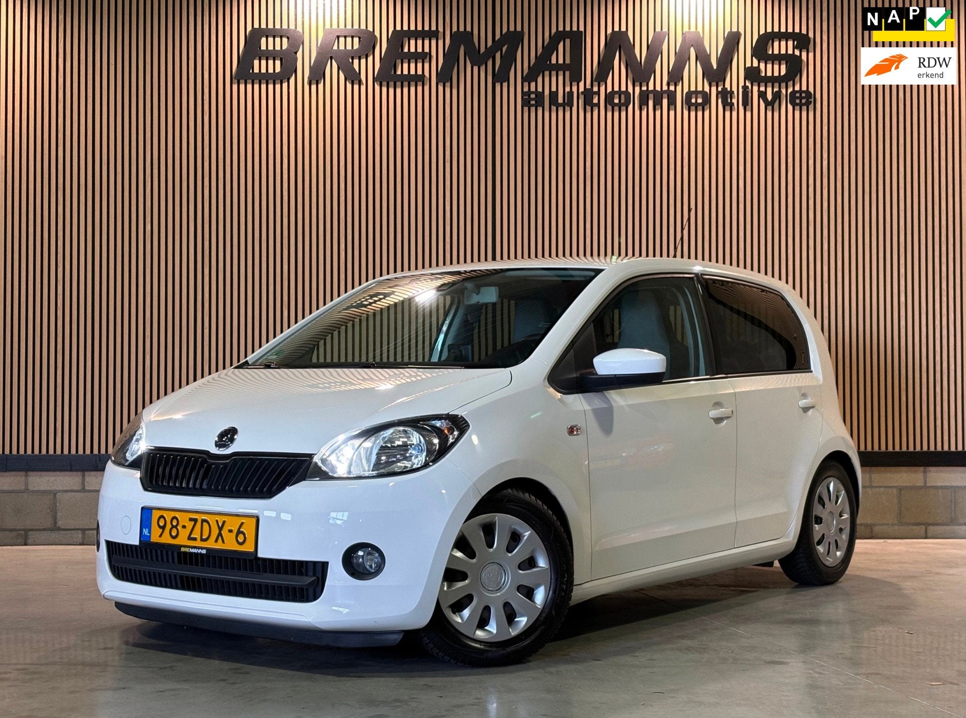 Skoda Citigo 1.0 Greentech Ambition, Auto's, Voorwielaandrijving, Euro 5, Stof, Gebruikt