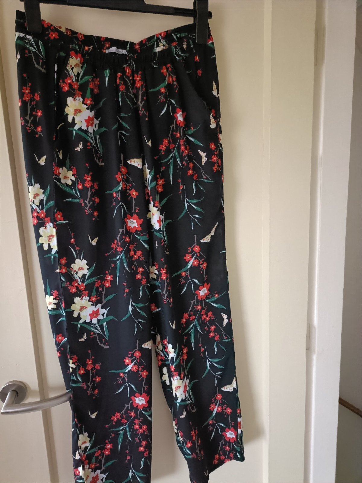 GEBLOEMDE BROEK, Kleding | Dames, Broeken en Pantalons, Ophalen of Verzenden, Zo goed als nieuw, Maat 46/48 (XL) of groter, Lang