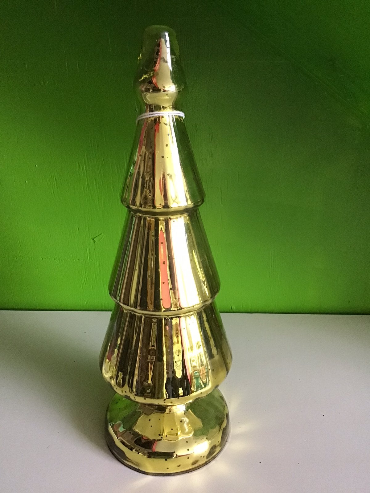 Kerstboom glas, goudkleur, NIEUW 35 cm, Diversen, Ophalen of Verzenden, Nieuw