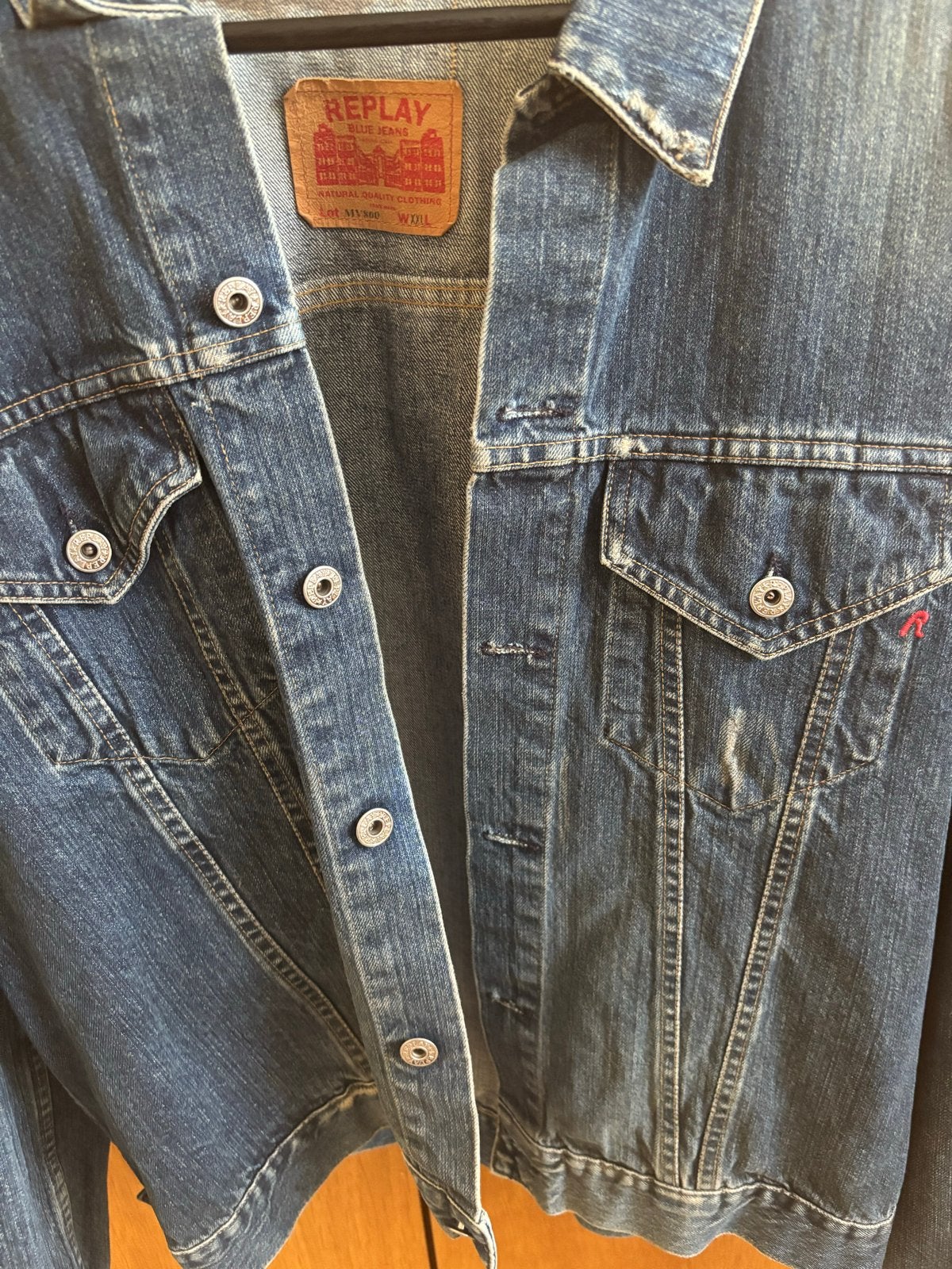 Replay spijkerjack - Maat XXL, Ophalen, Zo goed als nieuw, Maat 56/58 (XL), Blauw