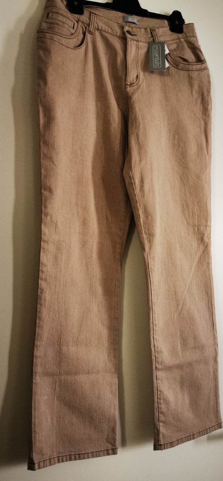 Nieuwe beige spijkerbroek maat 44, 98% katoen, Kleding | Dames, Spijkerbroeken en Jeans, Ophalen of Verzenden