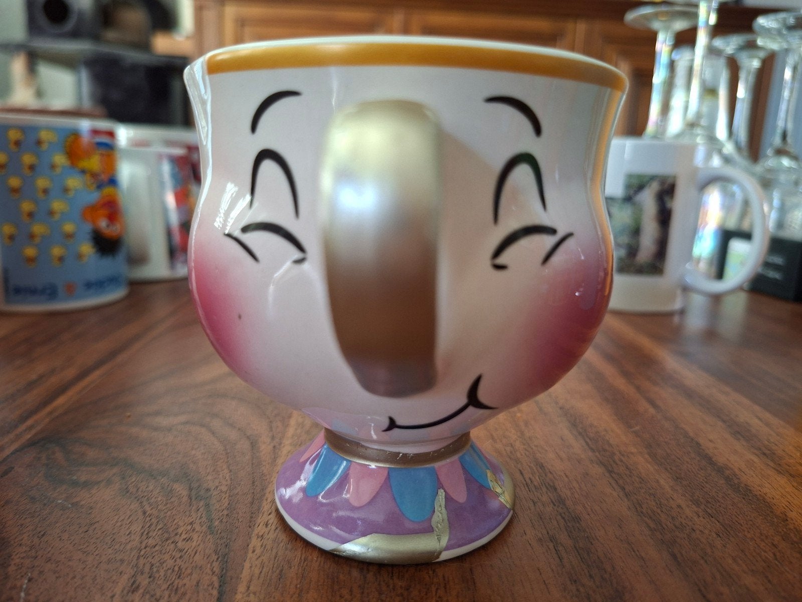 Barstje/Chip kopje van Belle en het Beest, Verzamelen, Disney, Ophalen of Verzenden