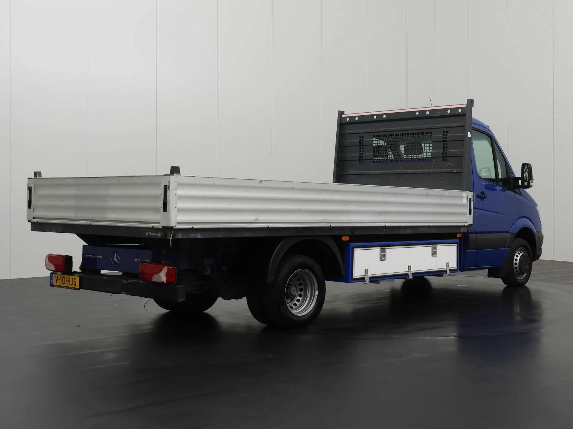 Mercedes-Benz Sprinter 516CDi Open Laadbak | 4,31 Mtr Lang |, 4 cilinders, 2000 kg, Blauw, Leder en Stof