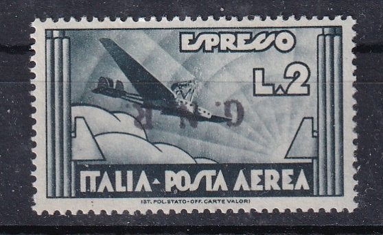 A52B) 1943 Italie G.N.R. Mi 40 type II €1100 opdr geen gar, Ophalen of Verzenden, Postfris