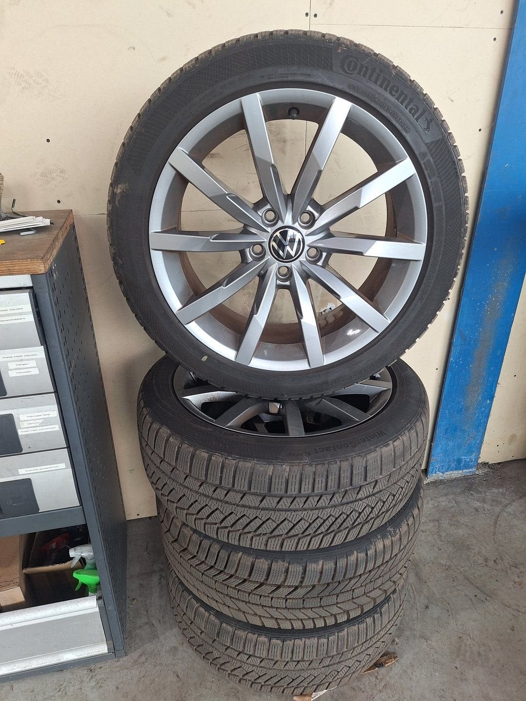 Volkswagen Passat Winterset 18 Inch Origineel Monterey, Ophalen, 18 inch, Gebruikt, -