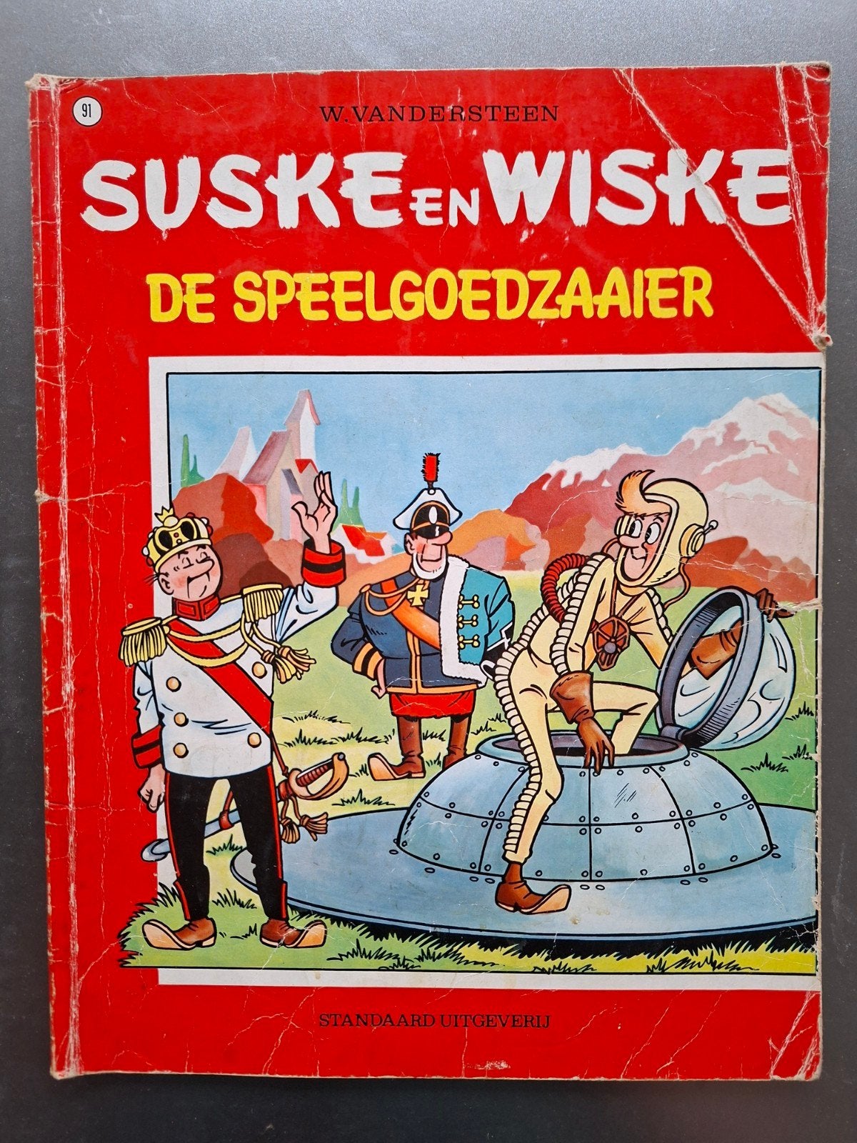 Suske en Wiske nr. 91 – De Speelgoedzaaier – Vroege druk, Eén stripboek, Ophalen of Verzenden, Gelezen