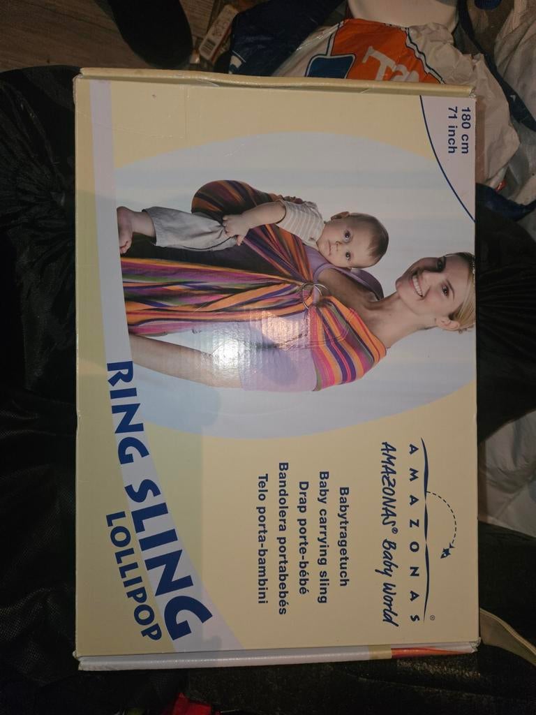 AMAZONAS Ring Sling Lollipop Draagdoek, Kinderen en Baby's, Babydragers en Draagdoeken, Draagdoek, Nieuw, Buik, Rug of Zij, Ophalen