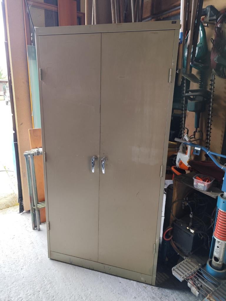 Mewaf metalen kast met indelingen - 182x92x48cm, Ophalen, Met deur(en), Gebruikt, 50 tot 100 cm