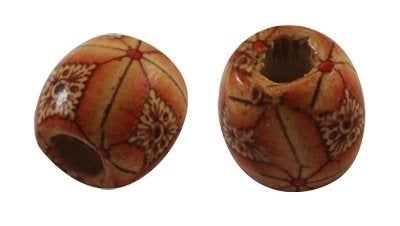 50 x Kralen hout 16x17mm, Kraal, Hobbymagic, Verzenden, Stadskanaal